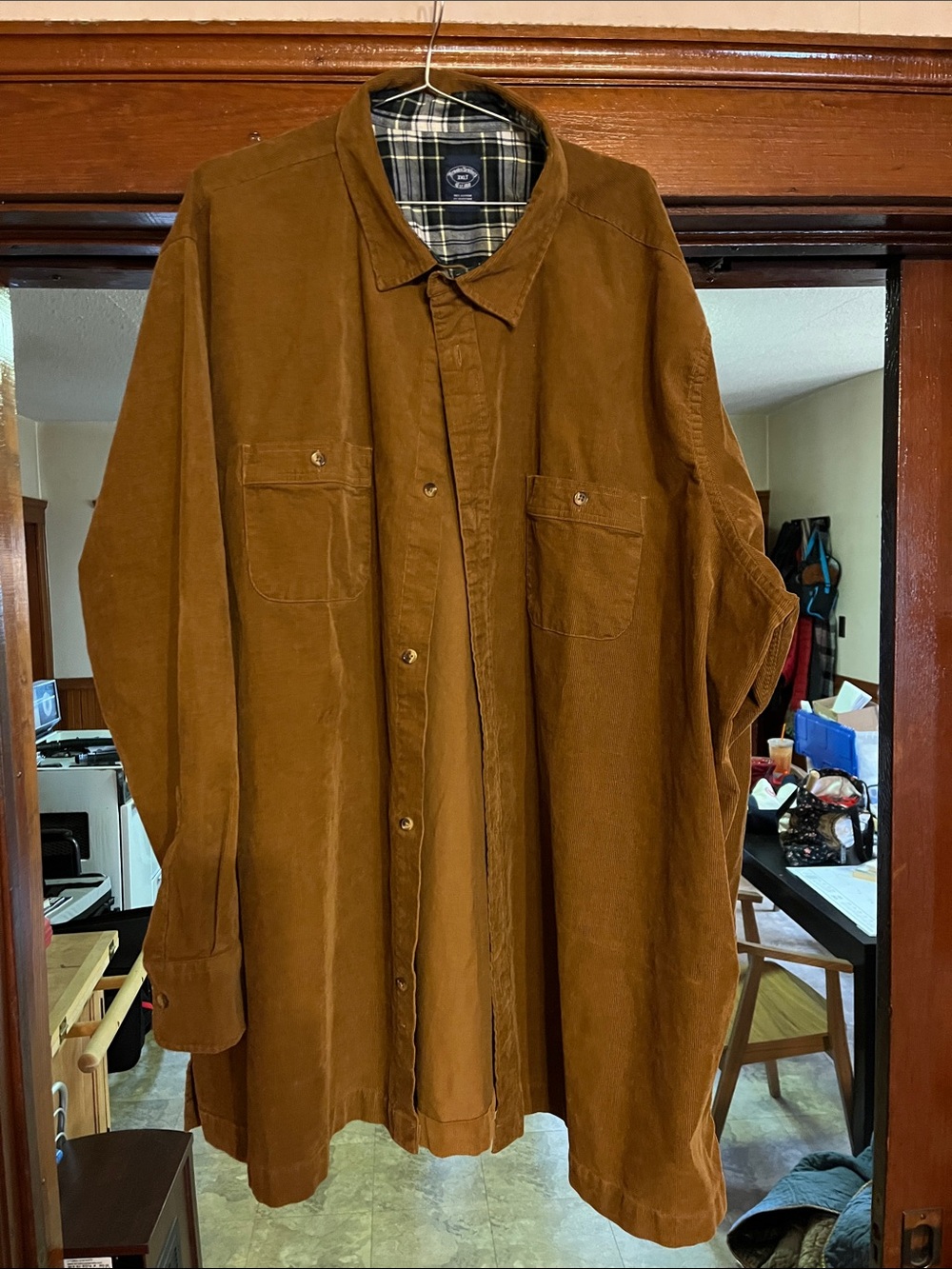Brooks Brothers Chestnut Brown Corduroy Shirt Jacket